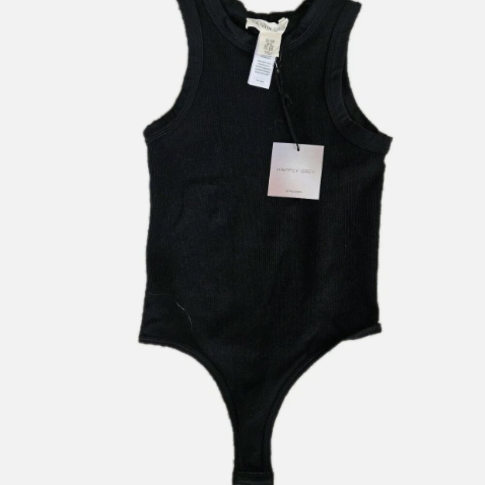 Harperly Grey Black Women's Bodysuit